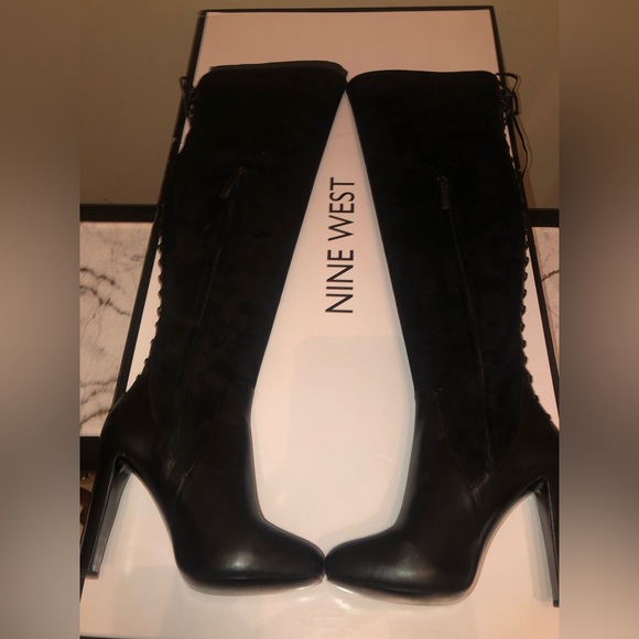 Nine West over the knee black boots; sexy, classy, & very sassy; - Picture 12 of 12
